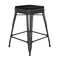 Flash Furniture 24" Black Metal Counter Stool-Black Poly Seat, 4PK 4-ET-31320-24-BK-R-PL2B-GG - alternate 4